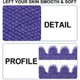 thumbnail image 2 of EvridWear Exfoliating Dual Texture Bath Gloves for Shower, Spa, Massage and Body Scrubs, Dead Skin Cell Remover, Gloves with Hanging Loop (1 Pair Purple Heavy Glove), 2 of 7