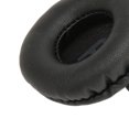 thumbnail image 4 of Almohadillas de repuesto para auriculares, almohadillas universales de cuero Artificial para bajos, almohadillas para auriculares de 50mm, color negro, 4 of 8