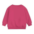 thumbnail image 4 of Bnwani Toddler Girl Sweatshirt Crew Neck Fleece Sweatshirt Plain Tops Sweater Pullover, 4 of 6