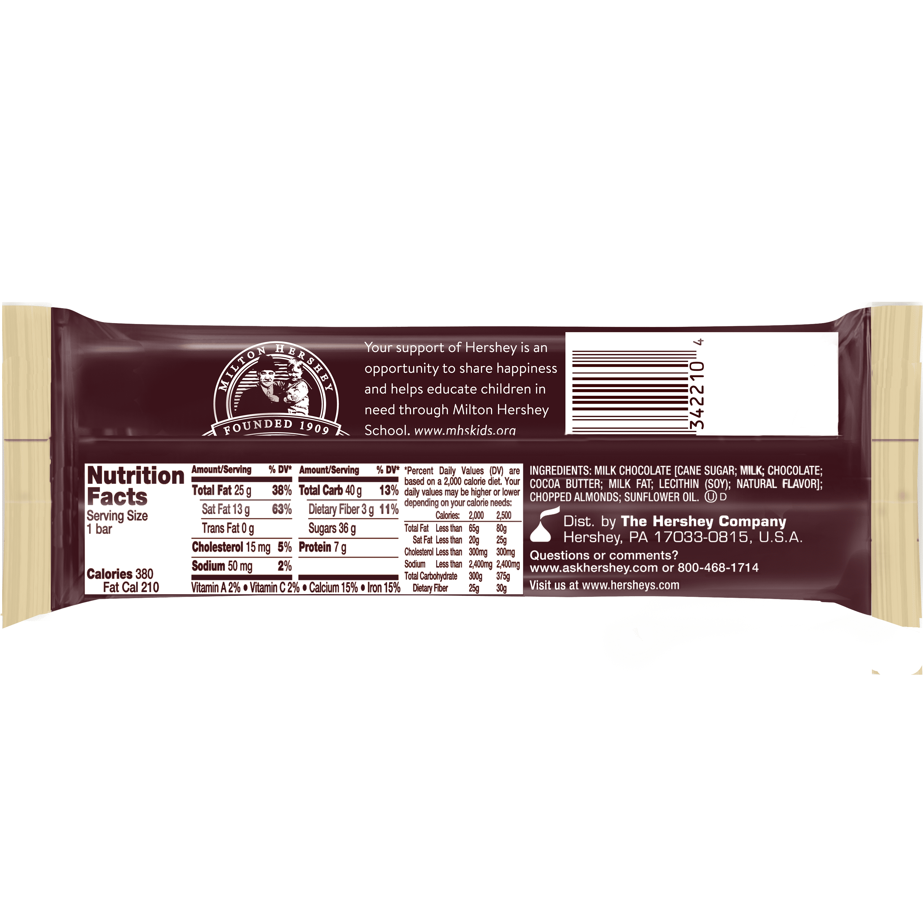 35 Hershey Chocolate Nutrition Label - Labels Database 2020