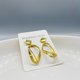 thumbnail image 2 of Pendientes multicapa de acero de titanio europeo y americano chapados en oro real, adornos para las orejas con temperamento, no pierden el color de los adornos de alta calidad., 2 of 5