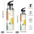thumbnail image 2 of Lovely Pencils Hand Painted Sports Bottle with Straw Stainless Steel Water Jug Portable Thermal Cup Leak-proof 600ML, 2 of 9