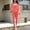 Watermelon Red, variant on Thermal Underwear Top for Women Autumn Winter Cozy Base Layer Set with Long Sleeve Round Neck Slim Fit Thickened Mid Length Bottoming Shirt and Elastic Waist Trousers Yellow M