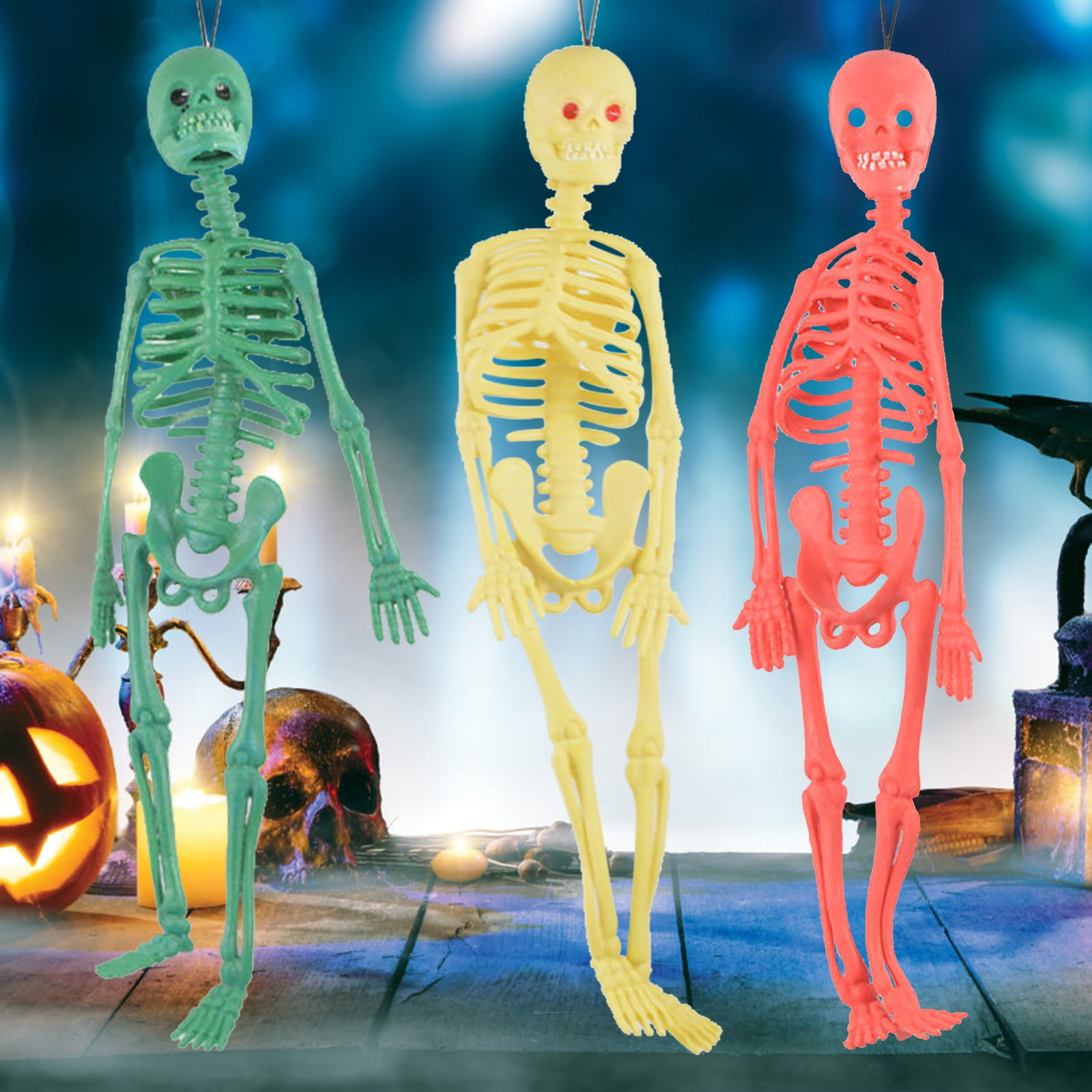 Halloween Props Skeleton Night Light Skeleton Scary House Secret Room