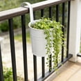 thumbnail image 6 of Kieccall Metal Iron Hanging Flower Pot Wall Mounted Planter Pot With Detachable Hooks for Indoor Outdoor Fence Balcony Garden Decor 6.3 Inch, 6 of 6