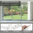 thumbnail image 3 of AEVXKHI 9 Holes Window Security Bar, Metal Sliding Door Lock Bar, Adjustable Window Stopper High Security Sliding Door Safety Rail, 3 of 11