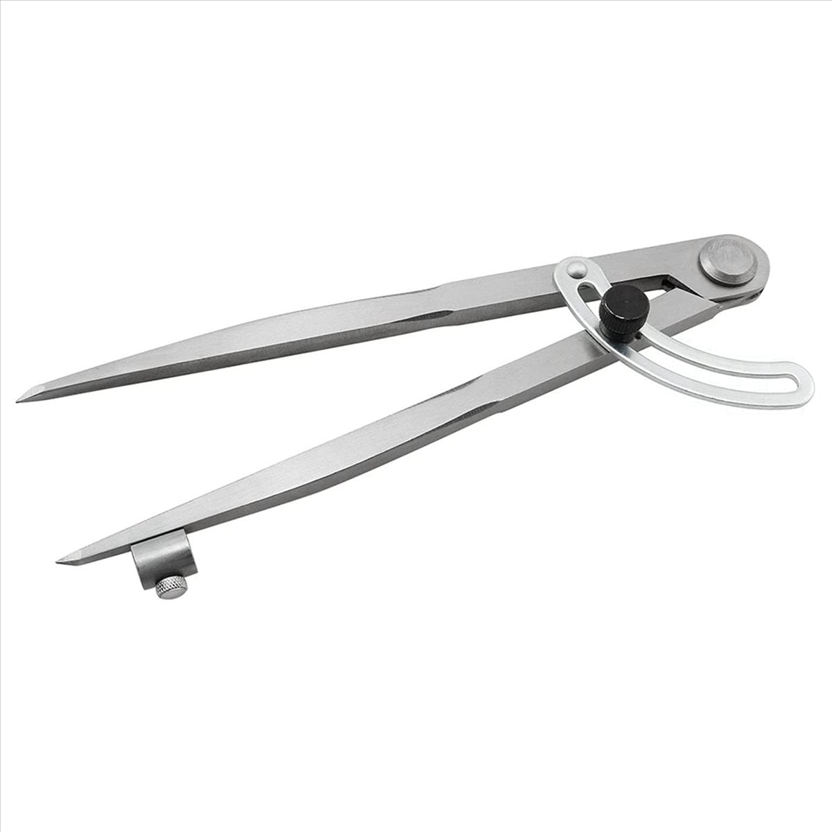 2pcs 8 Inch Compass 200mm Wing Divider Scribe Tool with Pencil Holder for Geometry, Wood, Metal and Leather