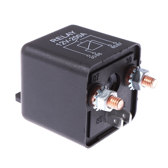 200 Amp Heavy Duty Split Charge/Winch Relay For Car Van Boat 4 Pin Car Automotive Relay High Current Load Duty Starter ,Easy to Use