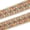 Cream, variant on Metallic Woven Fabric Trim 3" Square Floral Sequined Hemmed Embroidered Sewing Upholstery Polyester - Red (9 Meters, 1 Pack)