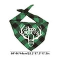 thumbnail image 2 of TZYUDK Pet Christmas Tartan Plaid Dog Bandana Scarf Costume for Small Medium Large Dogs Cats D Cloth, 2 of 5