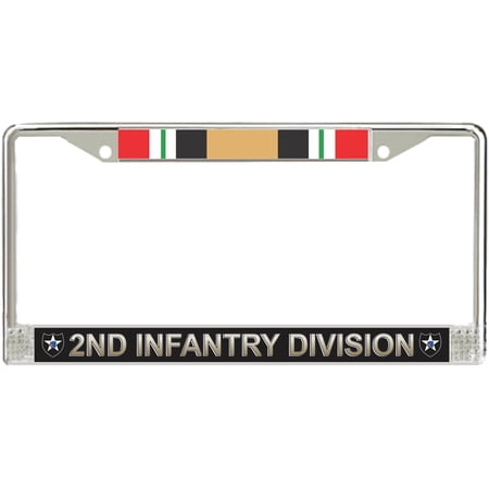 2nd Infantry Division Iraq Veteran Service Ribbon License Plate Frame