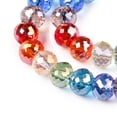 thumbnail image 3 of 10strands Transparent Glass Beads Strands Faceted Round Colorful 6x8mm Hole: 1.2mm about 49pcs/strand 11.57''(29.4cm), 3 of 4
