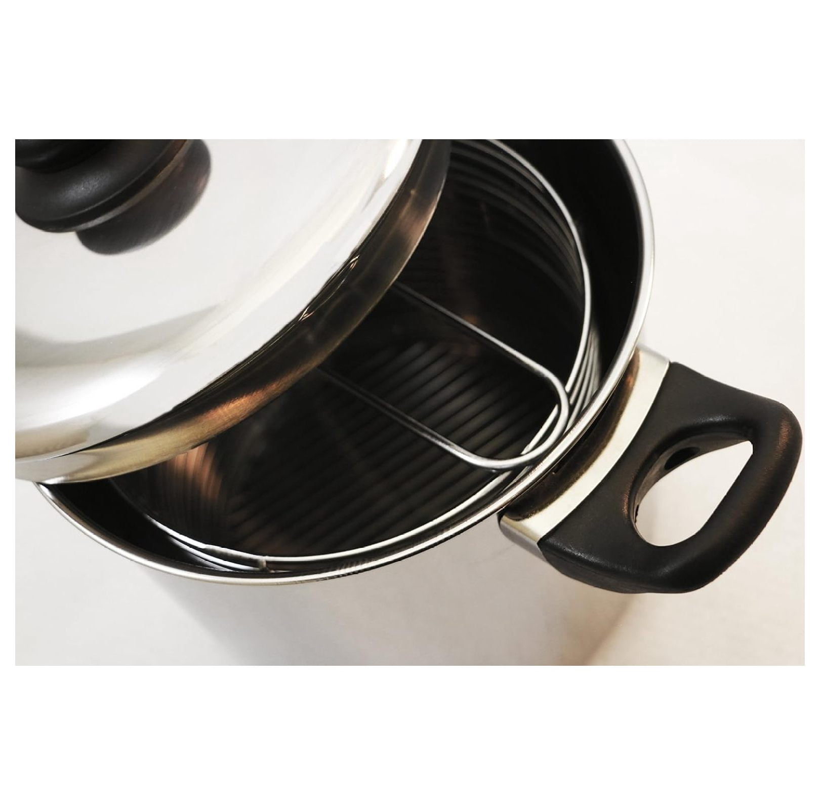 6 Quart Stainless Steel Stove Top Deep Fryer,Silver
