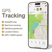 JrTrack 5 Kids Smart Watch by Cosmo | Best Kid-Safe Phone Watch | Precision Real-Time GPS Tracking | Call, Text, Activity, School Settings | Spotify Music | Parental Controls | SOS & Safety Alerts