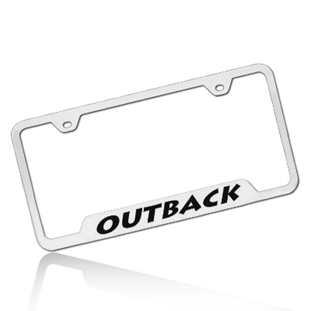 Subaru Outback Polished Steel License Plate Frame