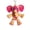 Autumn [Matte+multi-color] male, variant on 1PC 9CM 3D Printing Cute Elephant Keychain Animal Ornament Bag Pendant Simulation Joint Hanging Gift