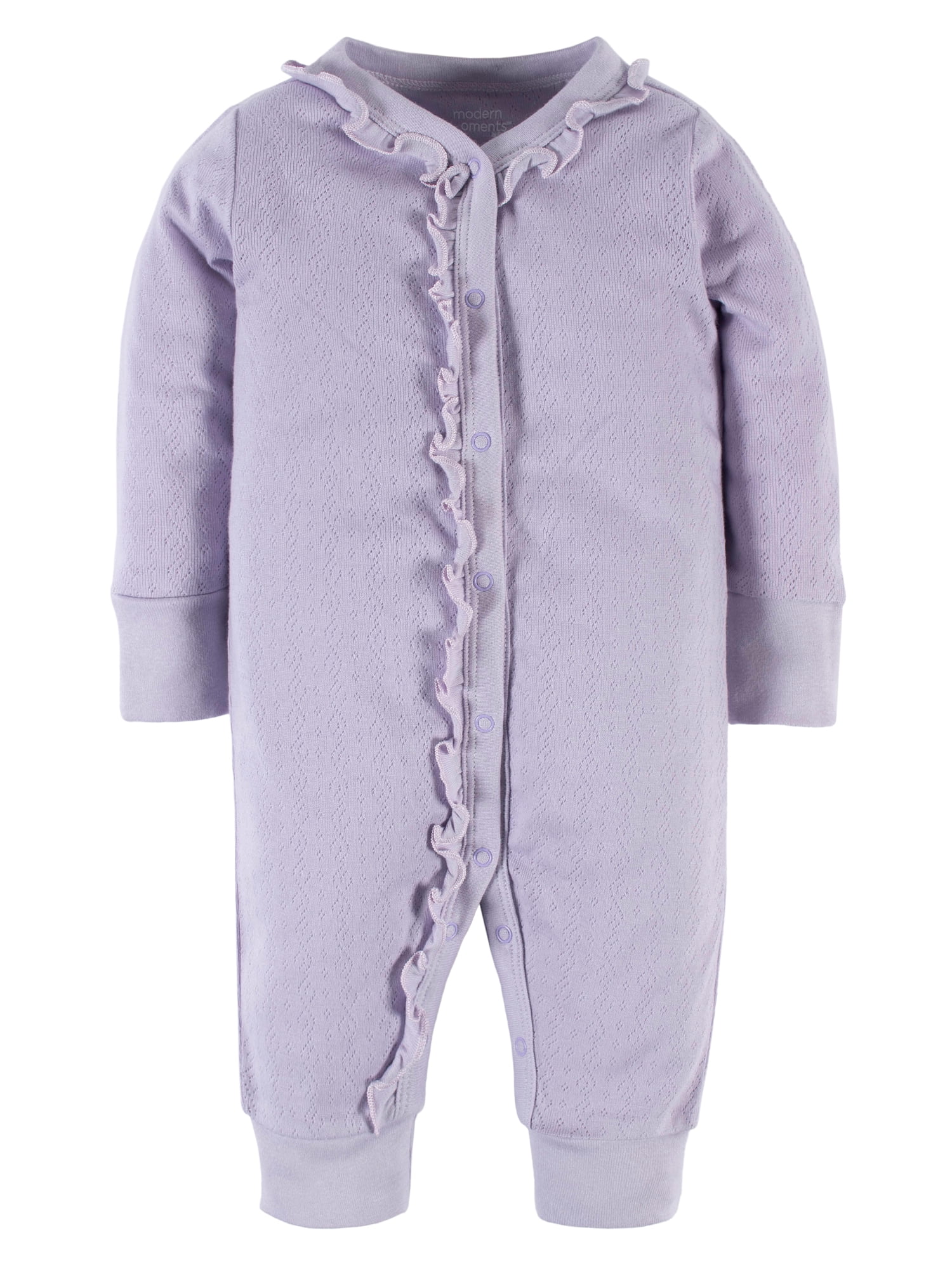 Modern Moments by Gerber Baby Girl Coveralls, 2-Pack, Sizes Newborn-24M