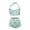 C-Light Blue198, variant on DHFJKG Women High Waisted Bikini Two Piece Swimsuit Tropical Self Tie Halter Bikini Top With Tummy Control Shorts Bottom Summer Stylish Beachwear