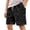 Black, variant on Kids Solid Color Corduroy Drawstring Shorts, Boys Elastic Waist Casual Mid-Length Pants, Soft Comfortable Summer Shorts for Daily Outdoor Wear(Grey,9-10 Years)