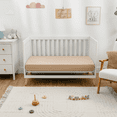 thumbnail image 3 of Comfy Cubs Muslin Crib Sheet, 100% Muslin Cotton Sheets for Standard Crib - 2 Pack, Fern and Cream, 3 of 7