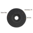 thumbnail image 4 of Unique Bargains Roue de Polissage de Fibre de Nylon 5pack Disque de Ponçage de Roues Abrasives de 4,5 'x 7/8' 320 Grain 7P Ponçage Disque Abrasif Gris, 4 of 5
