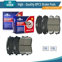 YXPCARS 8PCS Brake Pads(D1814 D1302), Front & Rear Ceramic Pads for Kia Sedona 2015-2019 All Models