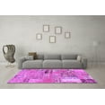 thumbnail image 3 of Ahgly Company Indoor Rectangle Patchwork Purple Transitional Area Rugs, 2' x 4', 3 of 4