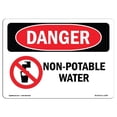 thumbnail image 1 of SignMission OS-DS-A-1824-L-1499 Signal de Danger OSHA 18 x 24 Po - Eau Non Potable, 1 of 1