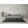 thumbnail image 3 of Ahgly Company Indoor Rectangle Persian Light Blue Traditional Area Rugs, 2' x 4', 3 of 4