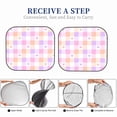 thumbnail image 6 of Daiia Heart Buffalo Plaid 2PCS Car Windshield Sun Shade, Foldable Sun Shield for Car Front Window, Auto Sun Blocker Visor Protector Universal for Truck SUV Pickup-Medium, 6 of 7