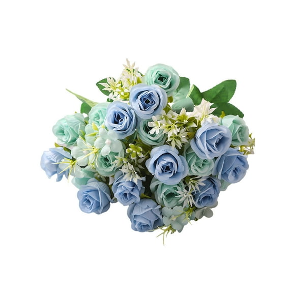 CSChome Artificial Rose Bouquet Artificial Rose Bouquet 10 Forks Korean Style Easy Care Decorative Simulation Flower Arrangement