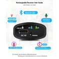 thumbnail image 6 of Bietrun Wireless Microphone Rechargeable, 168FT Range Bluetooth Microphone Wireless (Work 7 hrs) with 1/4'' Output, UHF Metal Handheld Dynamic Mic for Karaoke Machine/PA System/Speaker/Church/Wedding, 6 of 8