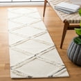 thumbnail image 2 of SAFAVIEH Casablanca Jaymz Diamond Runner Rug, Ivory, 2'3" x 8', 2 of 8