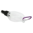 thumbnail image 3 of 50ml Leaf Shape Transparent Travel Dispensing Spray Bottles with Keychain Refillable ContainerBlack Nozzle, 3 of 8