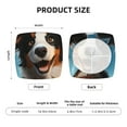 thumbnail image 4 of Kdxio Chair Seat Covers Playful Smile Cute Dog Print Chair Covers for Dining Room Square Washable Chair Protector Seat(Two Pieces), 4 of 5
