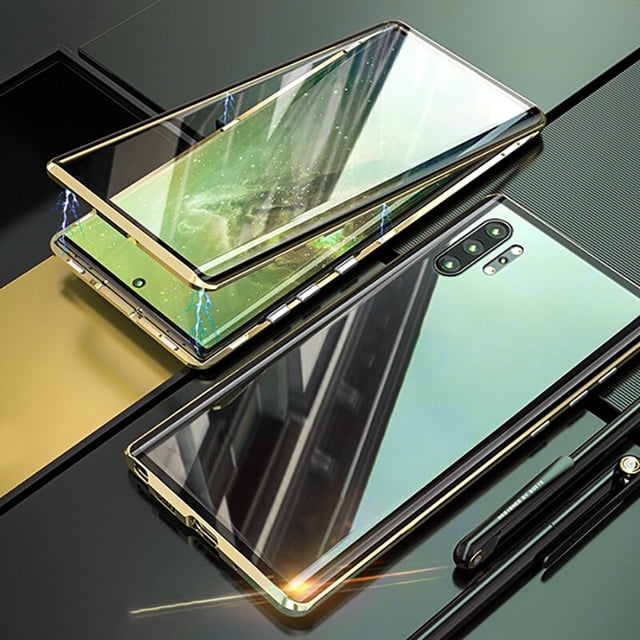 Funda magnética protectora 360 para Samsung Galaxy, carcasa trasera de cristal lateral para S23, S22 Ultra, S21, S20 FE, S9, S10, Note 8, 9, 10, 20 Lite Plus, A72, novedad