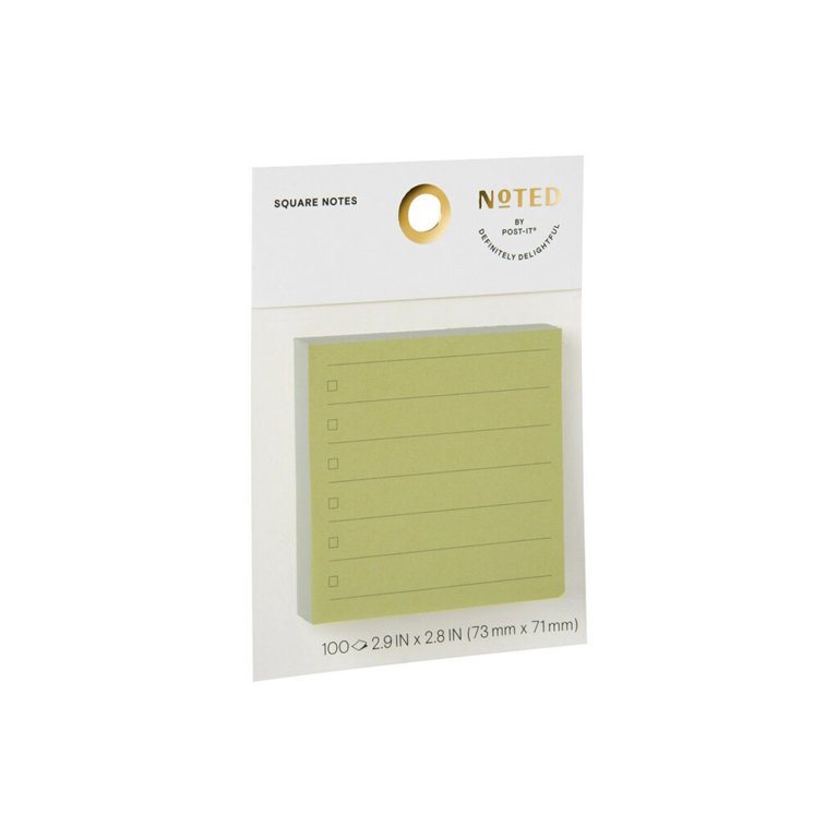  Noted by Post-it Brand Work from Home Set, Green, Includes  List, Tab, and Square Notes and Pens (NTD-LGSET-GRN) : Office Products