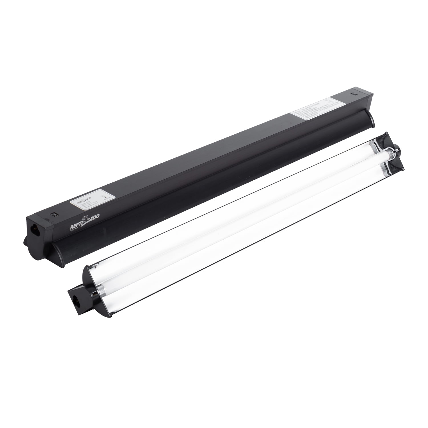 REPTIZOO T5 HO UVB Lighting Combo Kit, Terrarium Hood Comes with Desert T5 Lamp (24W)