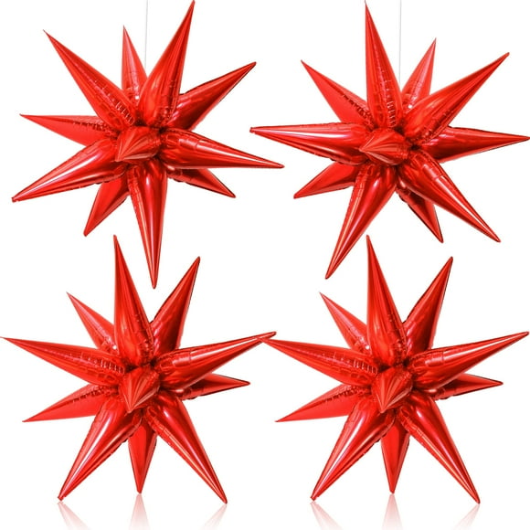 Balloon Katchon Red Star, paquete de 50 unidades, 20 pulgadas, para decoración de fiestas