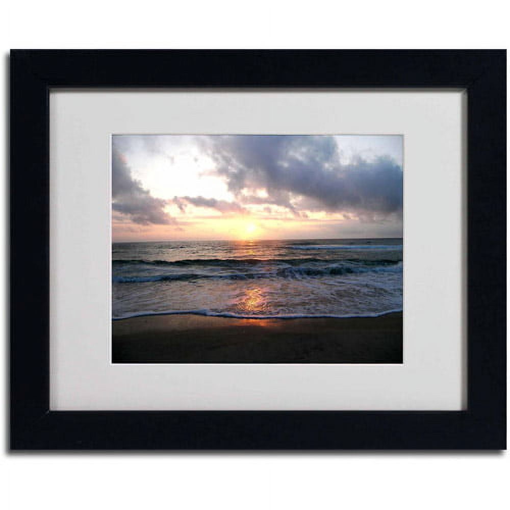 Trademark Fine Art "Gentle Rise" Canvas Art by Monica Fleet, Black Frame
