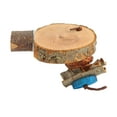 thumbnail image 3 of Bird Cage Perch Platform, Edible Coloring Round Wooden Stand Platform  For Birds L, 3 of 8