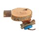 thumbnail image 2 of Plataforma de percha para jaula de pájaros, plataforma de soporte de madera redonda resistente a mordeduras comestible Natural segura con cuerda para masticar L, 2 of 14