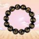 thumbnail image 3 of Pulseras de cuentas de oración budista de piedra negra de imitación, brazalete Om Mani Padme Hum para hombres y mujeres, 3 of 4
