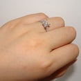 thumbnail image 3 of Princess Cut 1ct Lab Created Diamond Engagement Women's Wedding Band Ring 14K White Gold Plated Sterling Silver, 3 of 6