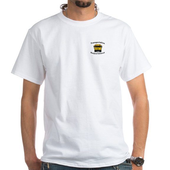 CafePress - Transportation Department White T Shirt - Men's White Classic Cotton T-Shirts