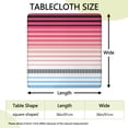 thumbnail image 2 of 36x36 Inch Square Tablecloth with Elastic Border, Bohemian Floral Print for Card Tables and Outdoor Entertainment, 2 of 6