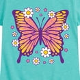 thumbnail image 3 of Instant Message - Mandala Butterfly  - Toddler & Youth Girls Short Sleeve Graphic T-Shirt, 3 of 6