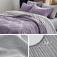 thumbnail image 5 of Set de edredón Bedsure Queen reversible, morado grisáceo, 7 piezas, 5 of 7