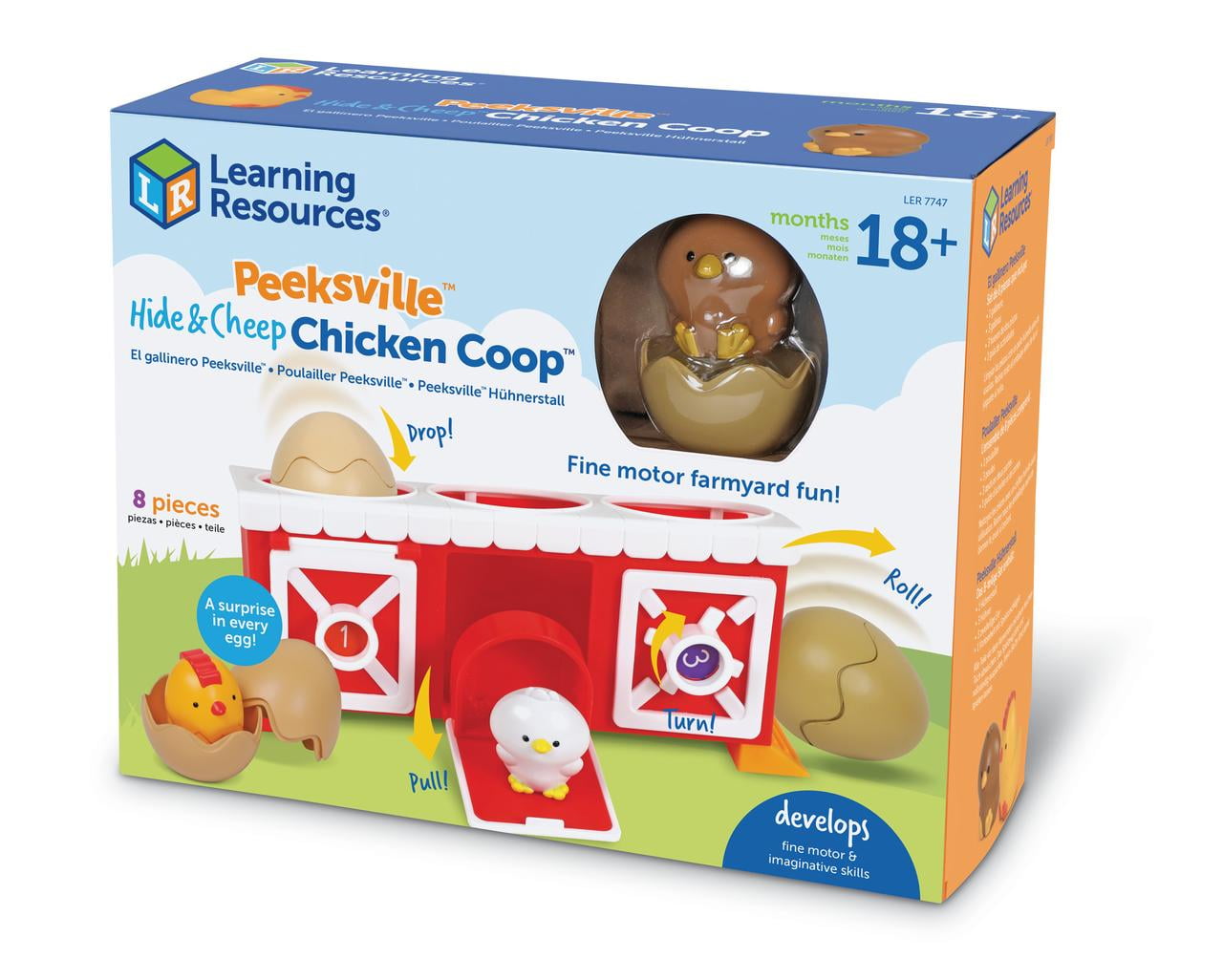 Learning Resources Peeksville Hide & Cheep Chicken Coop - MY SCHOOL BUS