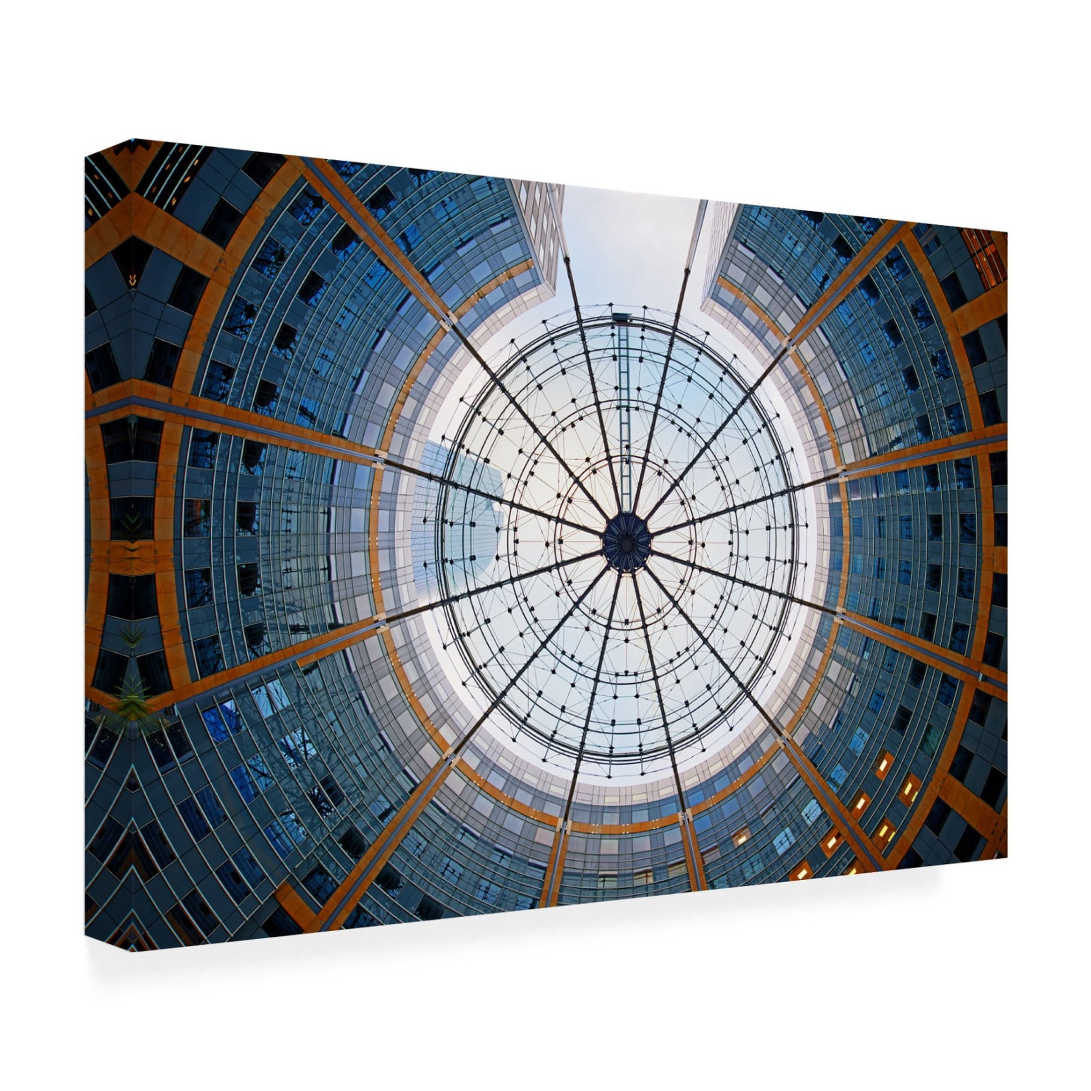 Canvas Wall Art - Martin Fleckenstein 'La Dacfense, Paris' Wall Art for Living Room, Bedroom, or Office Décor by Trademark Fine Art - 19 x 12 Inches